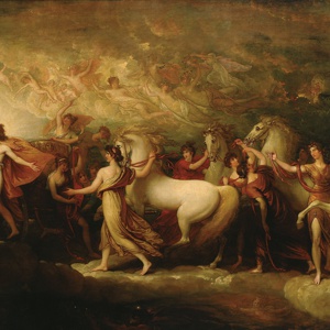 Benjamin West. Phaëton sollicitant d'Apollon la conduite du Soleil (1804)